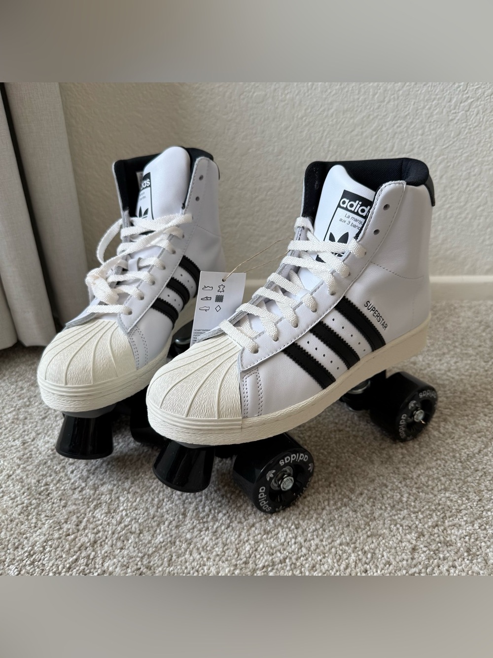 Adidas Superstar 82 Skate White Black JS4038 Women's Size 7.5